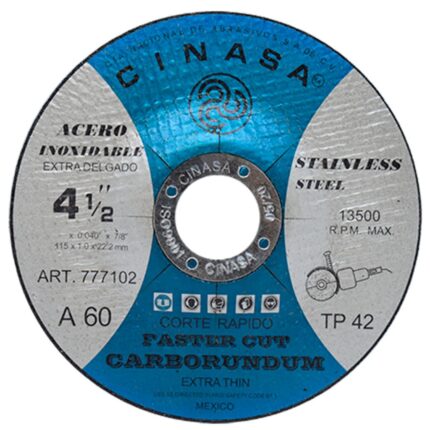 DISCO DE CORTE T.42 115 X 1.0 X 22.2