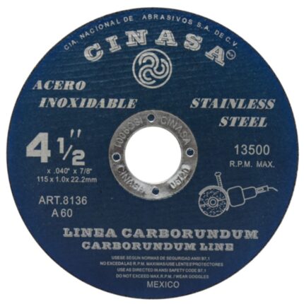 disco de corte 115 acero inox