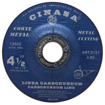 DISCO DE CORTE 115 X 3.0 X 22.2 MM A30