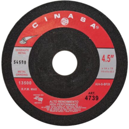 DISCO DE DESBASTE T.27 115 X 6 X 22.2 A24 ALTO-REND