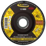 Disco abrasivo para desbaste de aluminio y metales no ferrosos de 115 x 6.4 x 22.23 mm