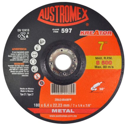 disco desbaste acero 180 mm