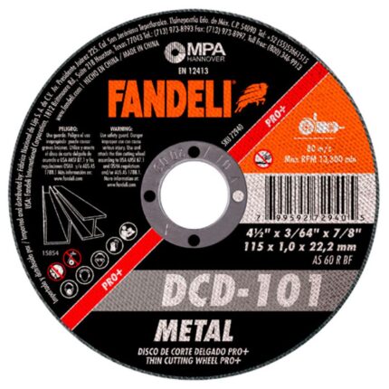 DISCO DE CORTE DELGADO METAL 115 x 1,0 x 22,2