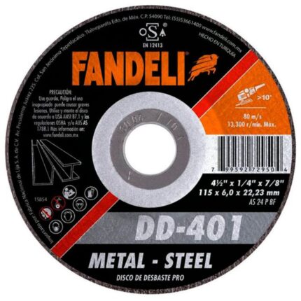 disco de desbaste 115 mm para metal Fandeli PRO