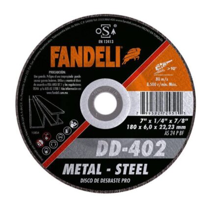 disco de desbaste 180 mm para metal Fandeli PRO