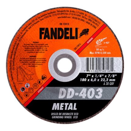 disco de desbaste 180 mm para metal Fandeli ECO