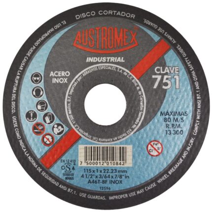 “disco abrasivo acero inoxidable 115 mm